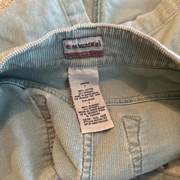 Light blue corderoy pastel with button up fly low rise Y2K - from no boundaries - Picture 6 of 8